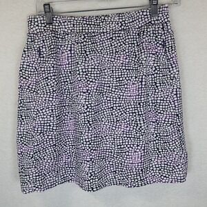 Tail Tech Womens Golf Skort Navy Purple White Mosaic Pebble Print Small